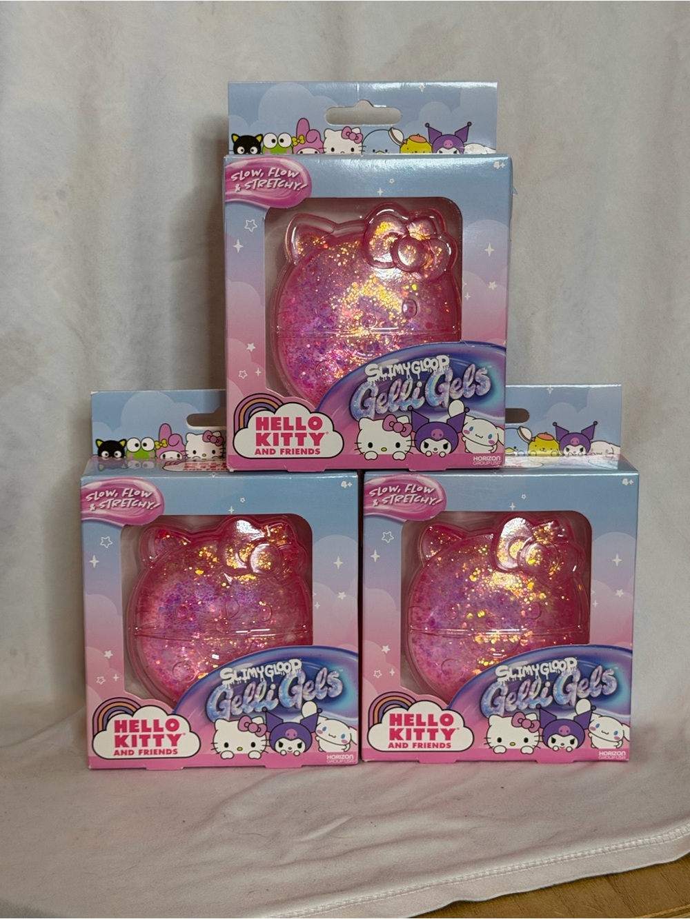 Hello Kitty SlimyGloop Gelli Gels | Pink Glitter
